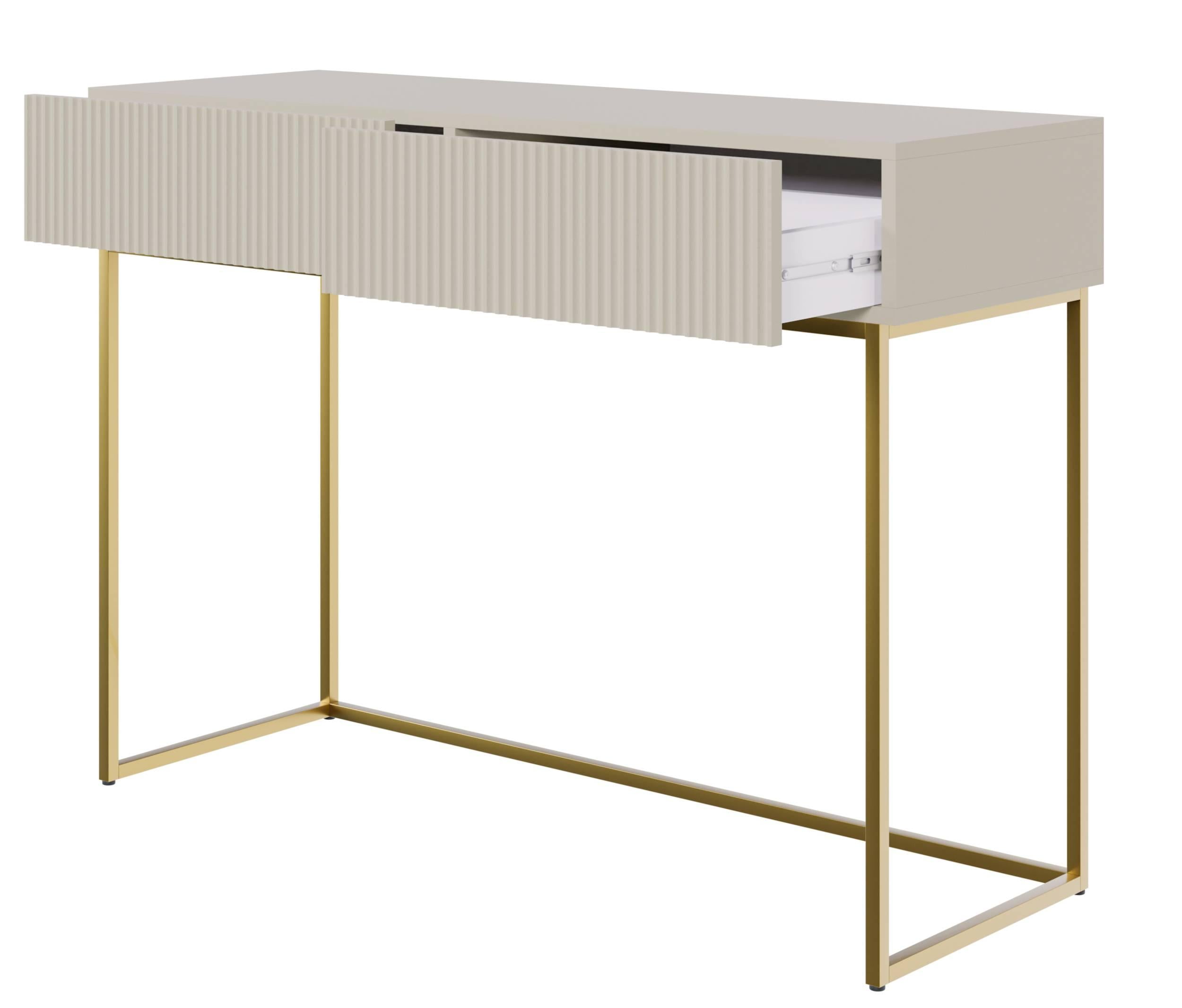 NADUVI Collection Vesper Kaptafel - Greige / Goud