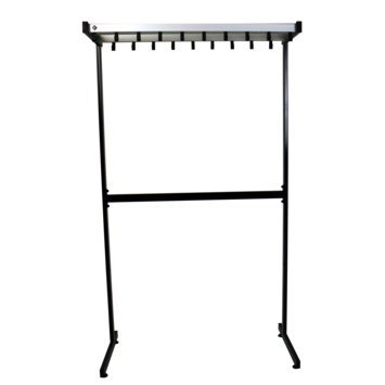 Vepa Bins Pro-line garderoberek met 19 haken - grijs / zwart
