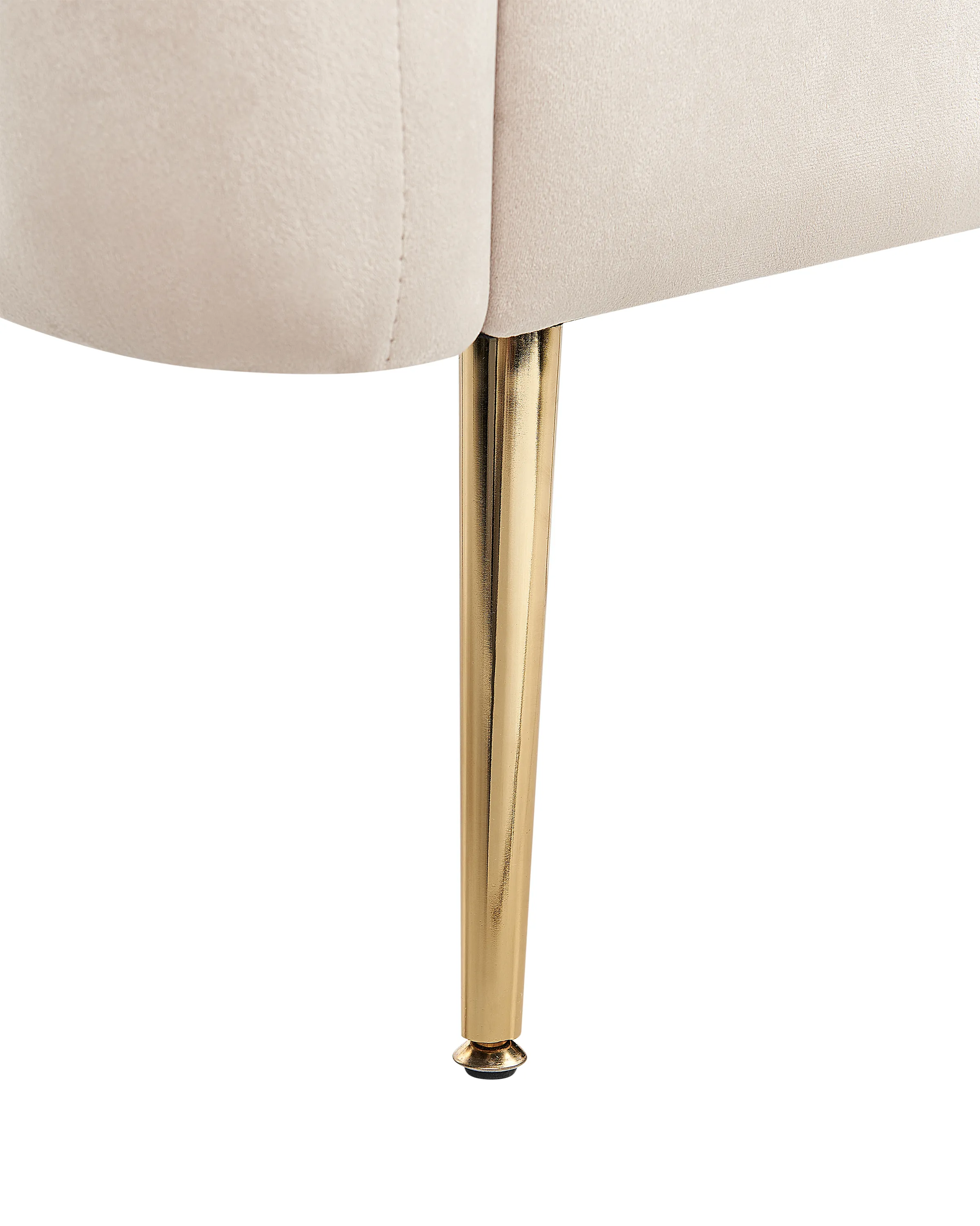 Fauteuil LACONIA Fluweel Taupe