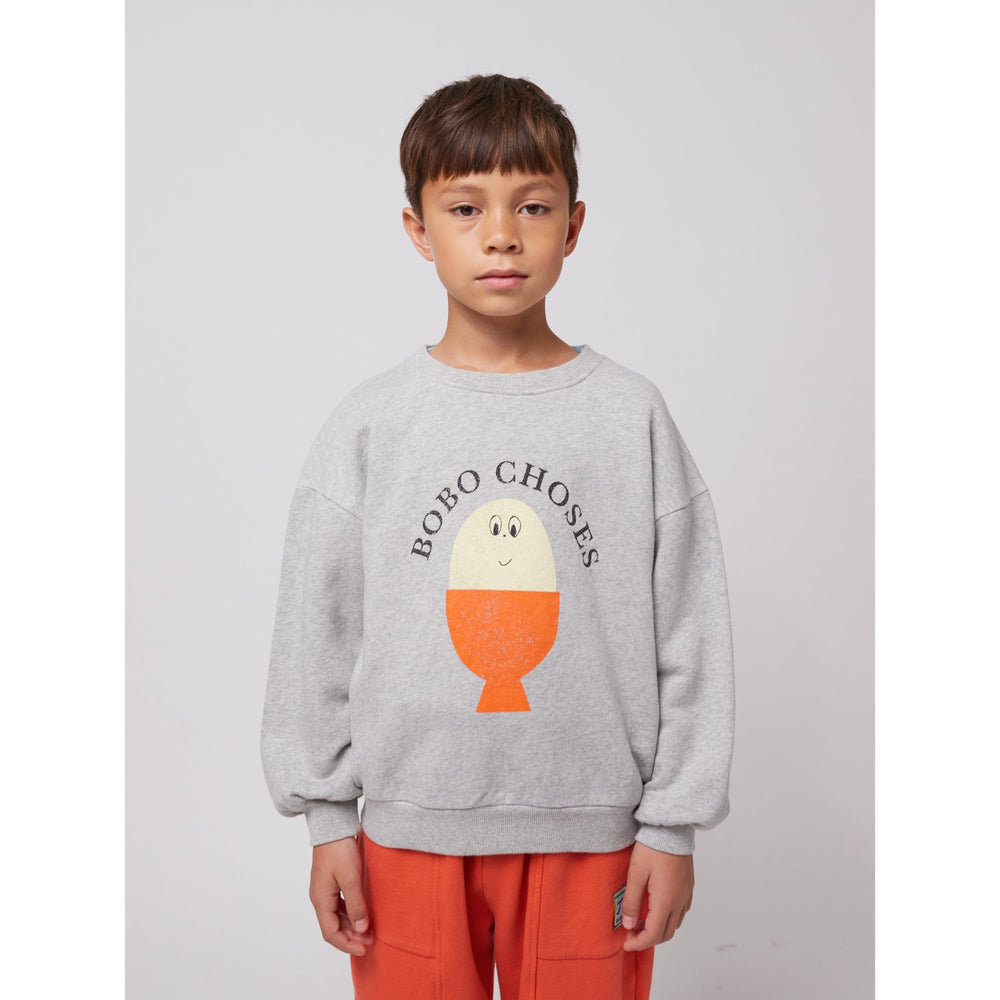 Køb Bobo Choses Heather Grey Morning Egg Sweatshirt