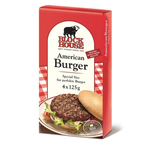 Block House American Burger Patties 4 Stück