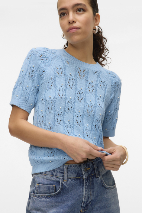 Vero Moda blauwe dames t-shirt