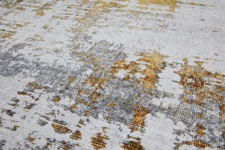 Teppich ALMONTE 155 x 230 cm creme/senfgelb