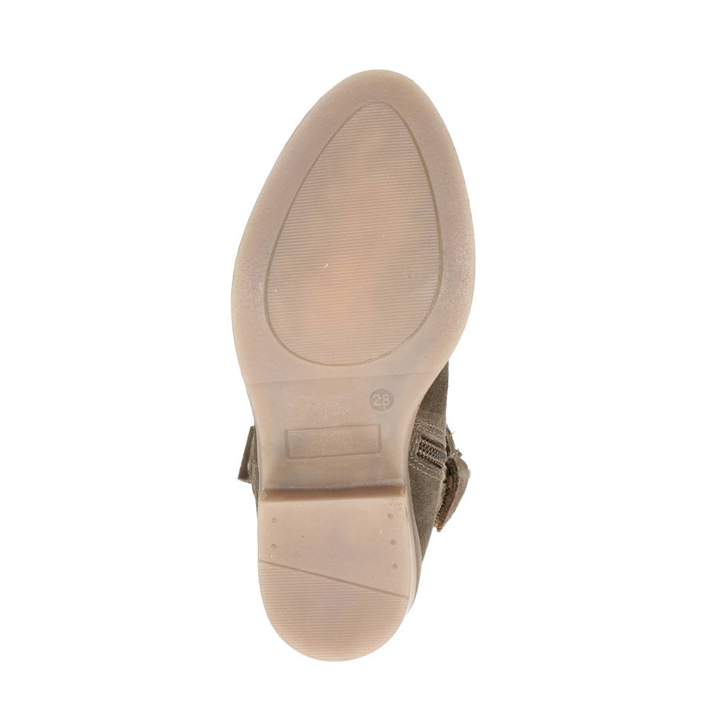 Nelson Kids suède cowboylaarzen taupe