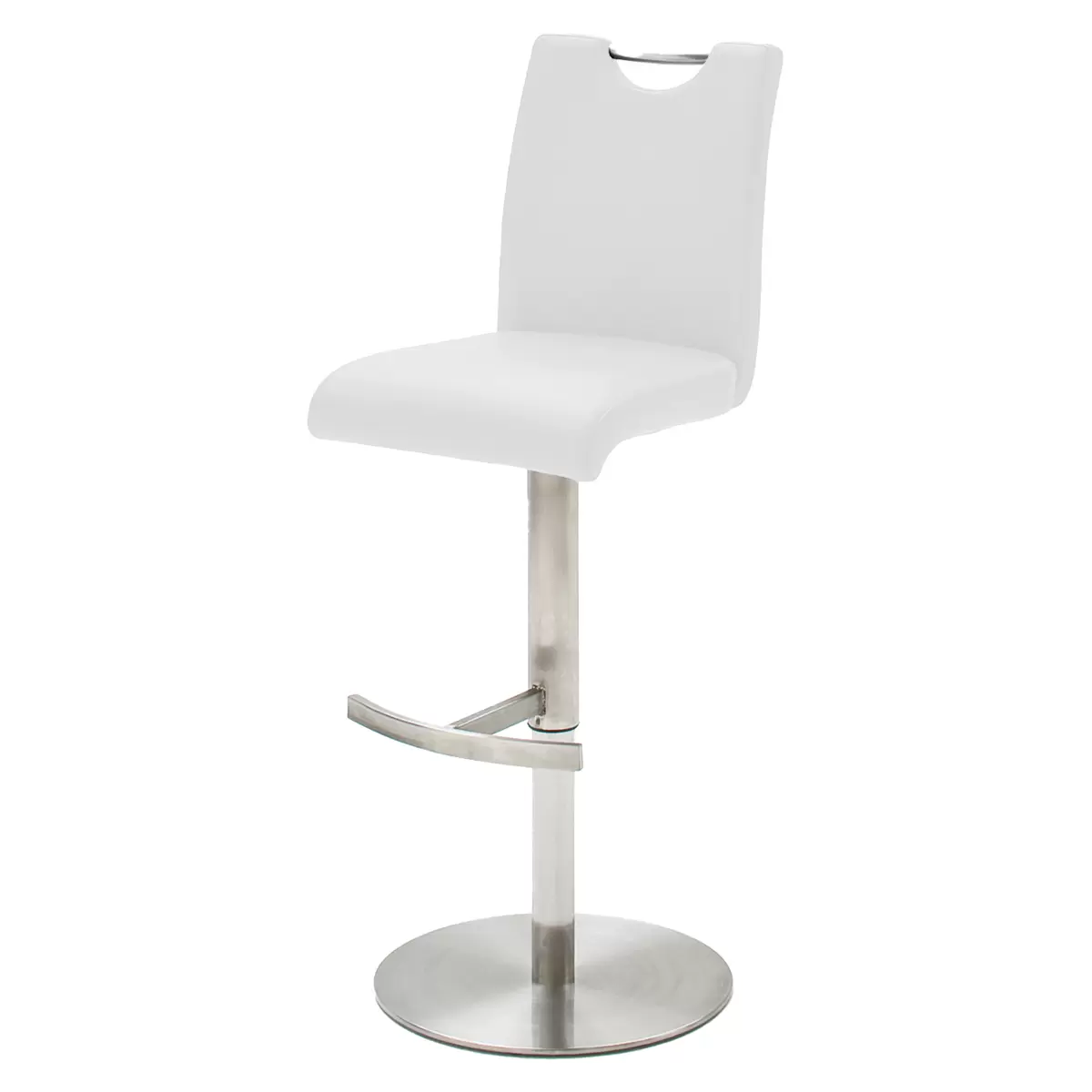 Barhocker Alesi silber,weiss