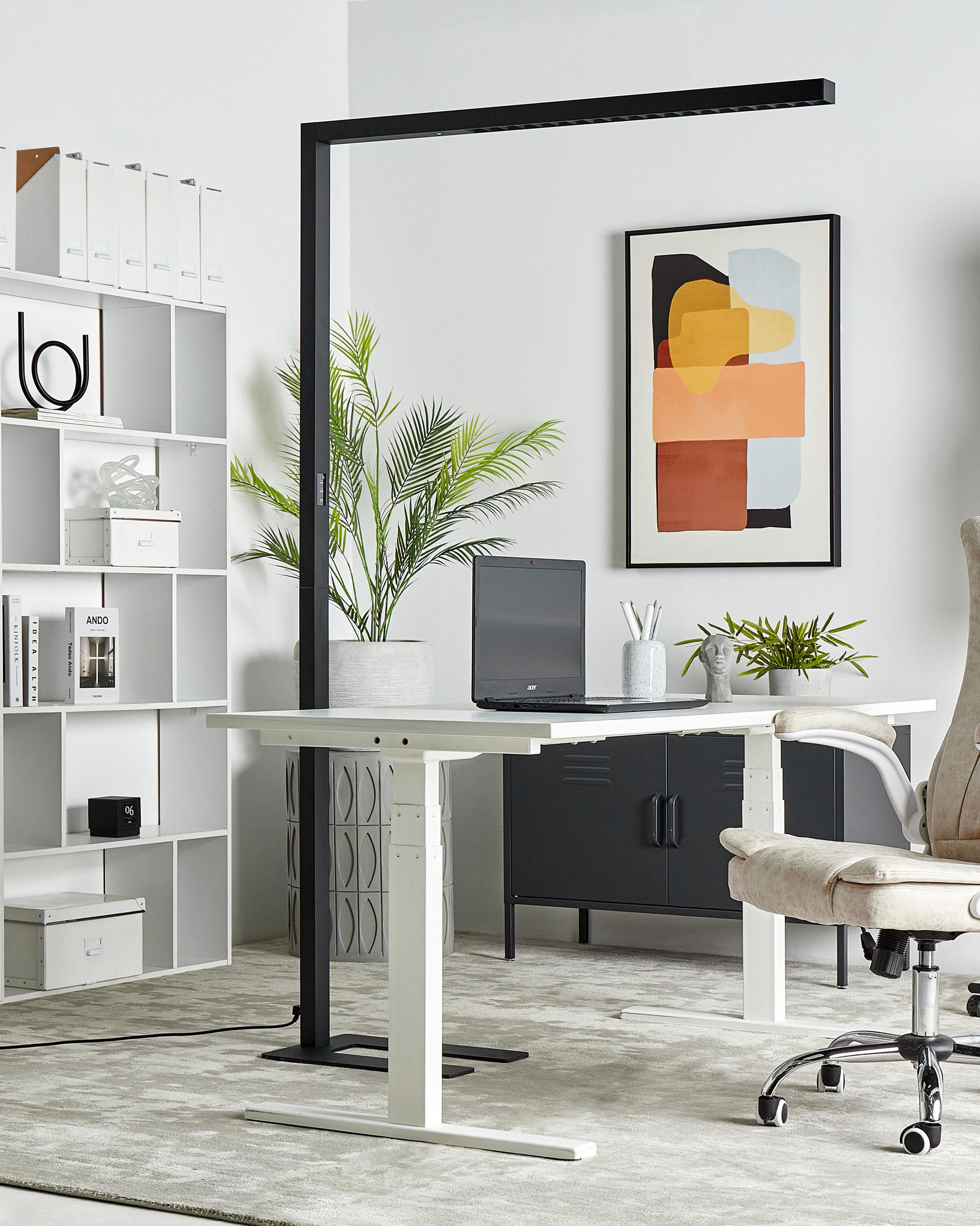 LED staande lamp MENSA met bewegingssensor Metaal Zwart