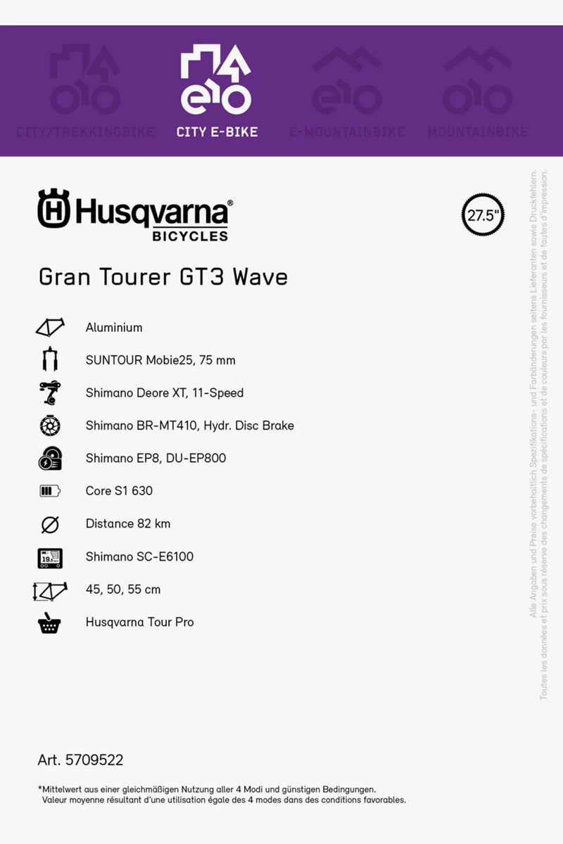 Husqvarna Gran Tourer 3 27.5 Wave E-Bike 2023