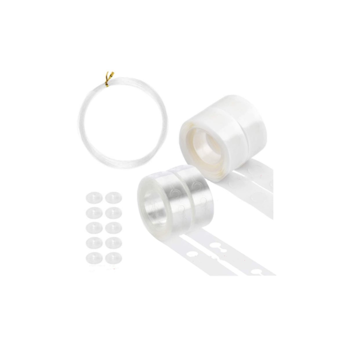 Monteringssett for plastballonger 15 deler Hvit
