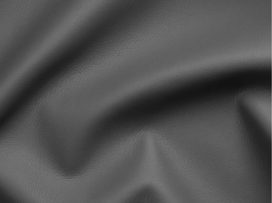 Canapé 3 places convertible express en cuir de buffle gris - Couchage 140 cm - Matelas 14 cm - VIZIR