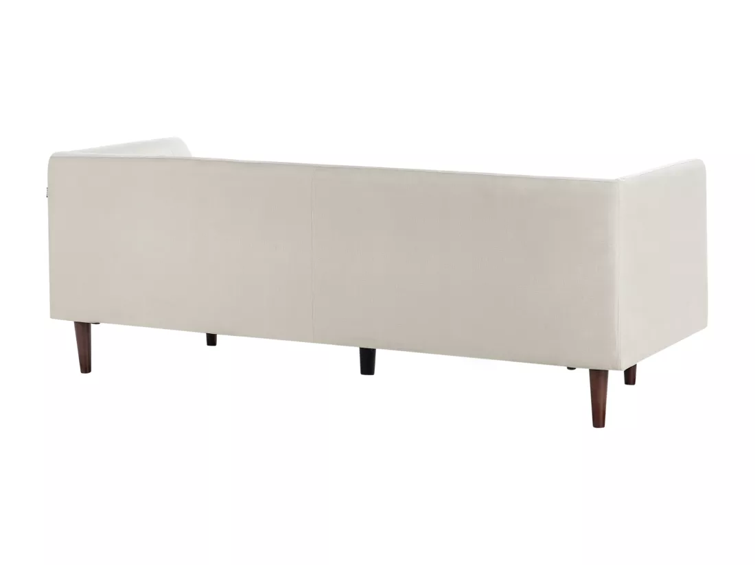 Canapé 3 places en tissu beige clair BYSKE