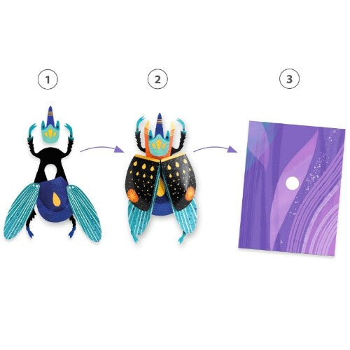 Djeco knutselset papieren insecten