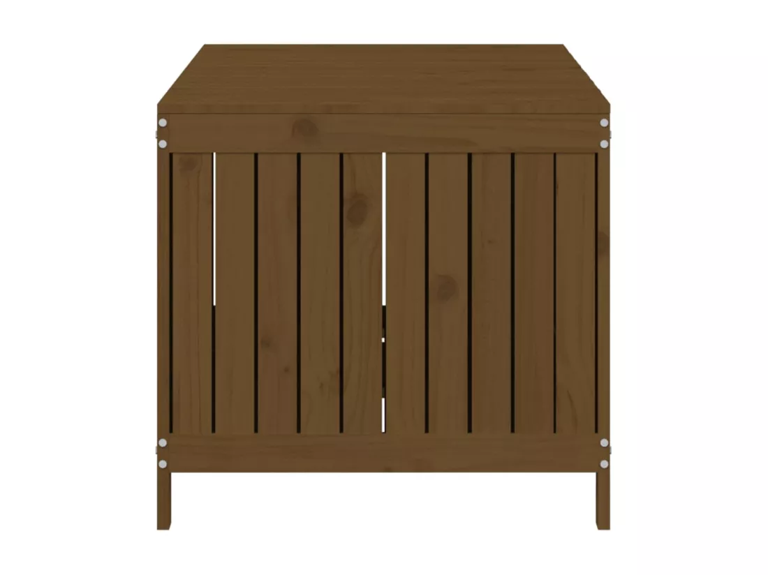 Boîte de rangement de jardin Marron miel 147x68x64 cm Bois pin