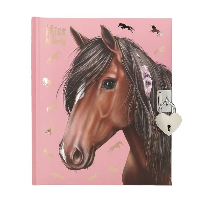 Miss Melody - Dagbog , hest m/fjer ( 0412968 )