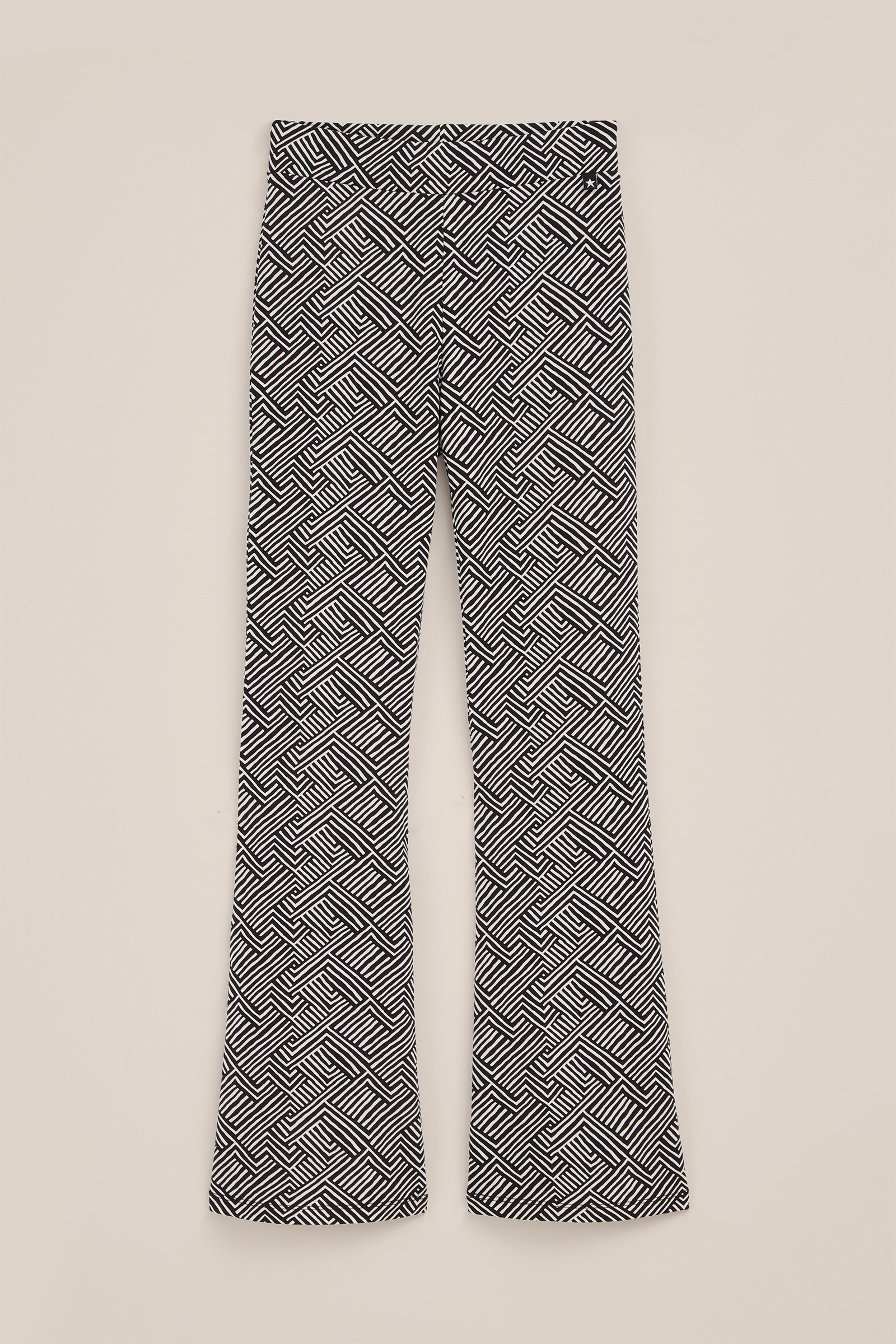 Meisjes flared legging met dessin WE Fashion Wit