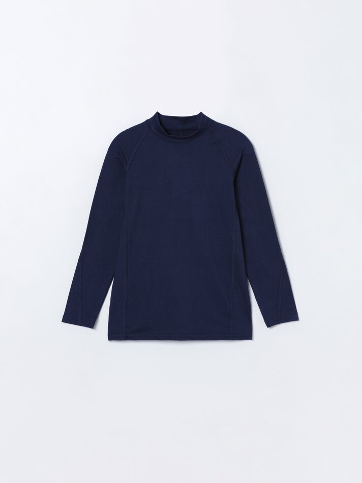 Conjunto de 2 camisetas térmicas de gola alta - Azul Marinho Escuro