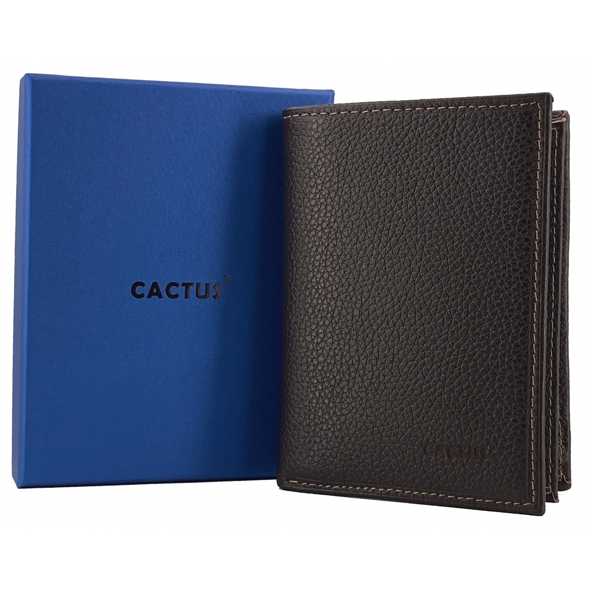 Cactus Portefeuille cuir de vachette anti-RFID Cactus
