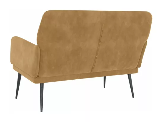 Banc Marron 108x79x79 cm Velours