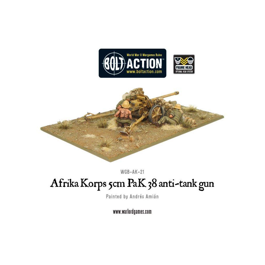Bolt Action - Afrika Korps 5cm Pak38 Anti-Tank Gun