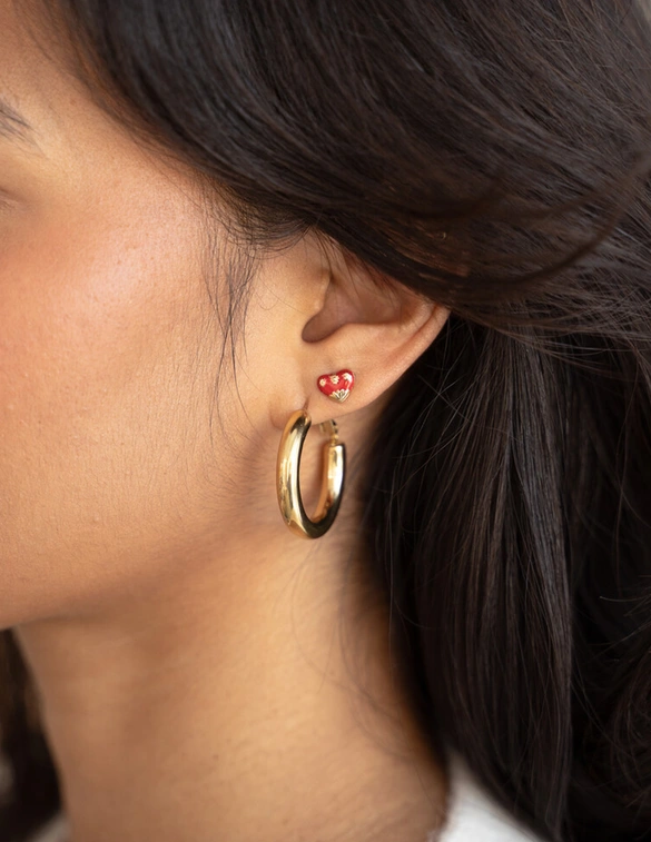 My Jewellery Studs rood mini hart MJ12094