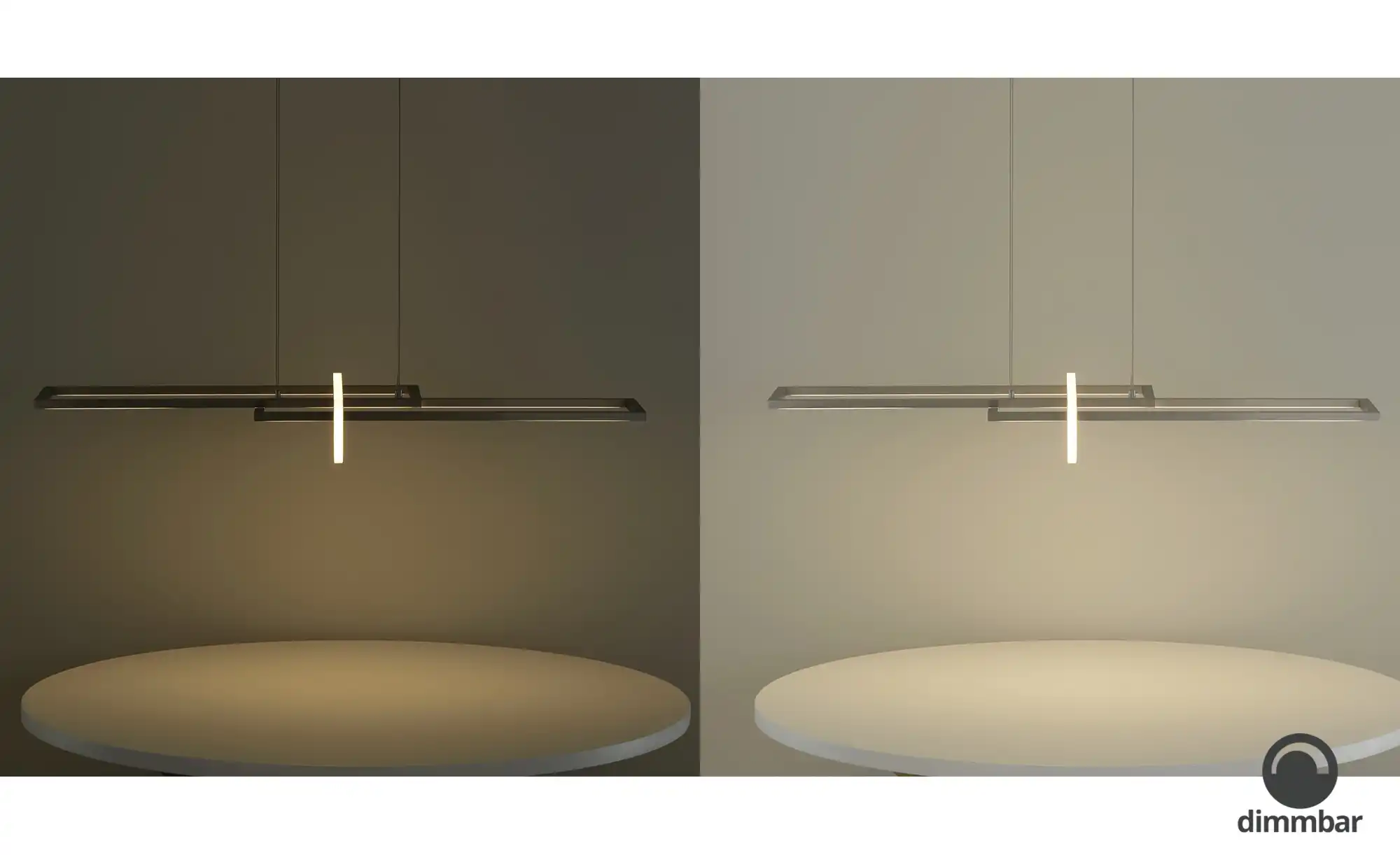 Trio LED-Pendelleuchte, Nickel matt, ´geometrisch`