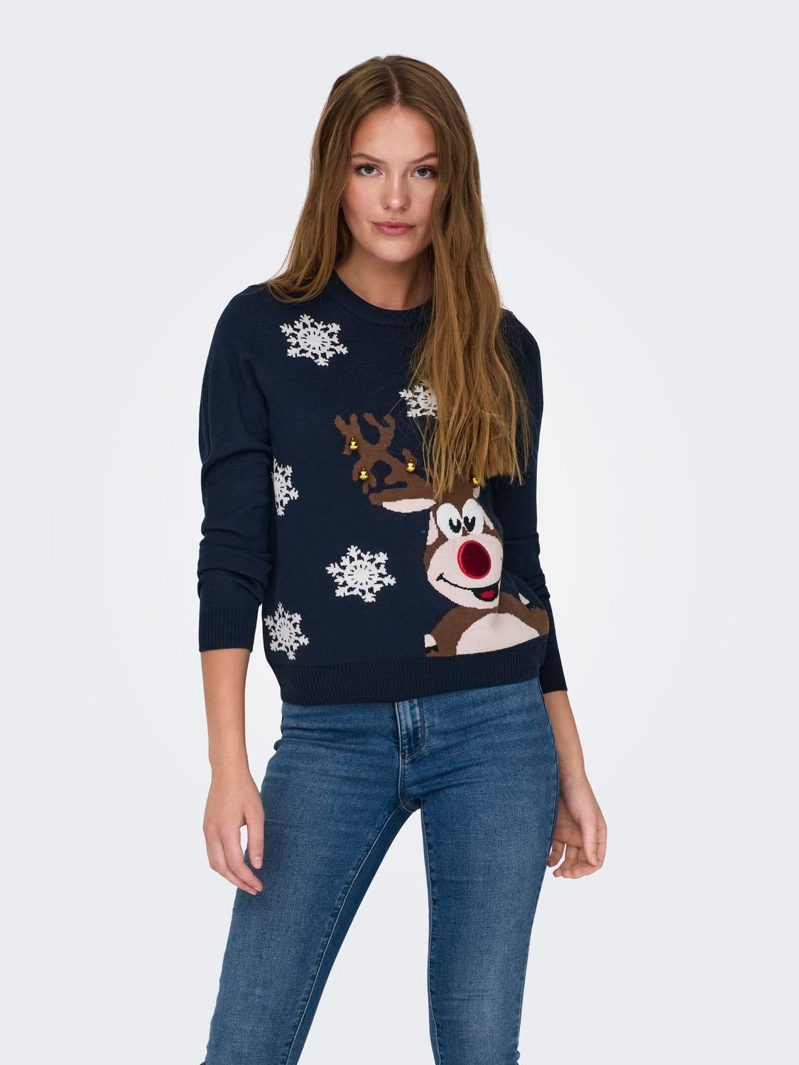 ONLXMAS Strickpullover Night Sky