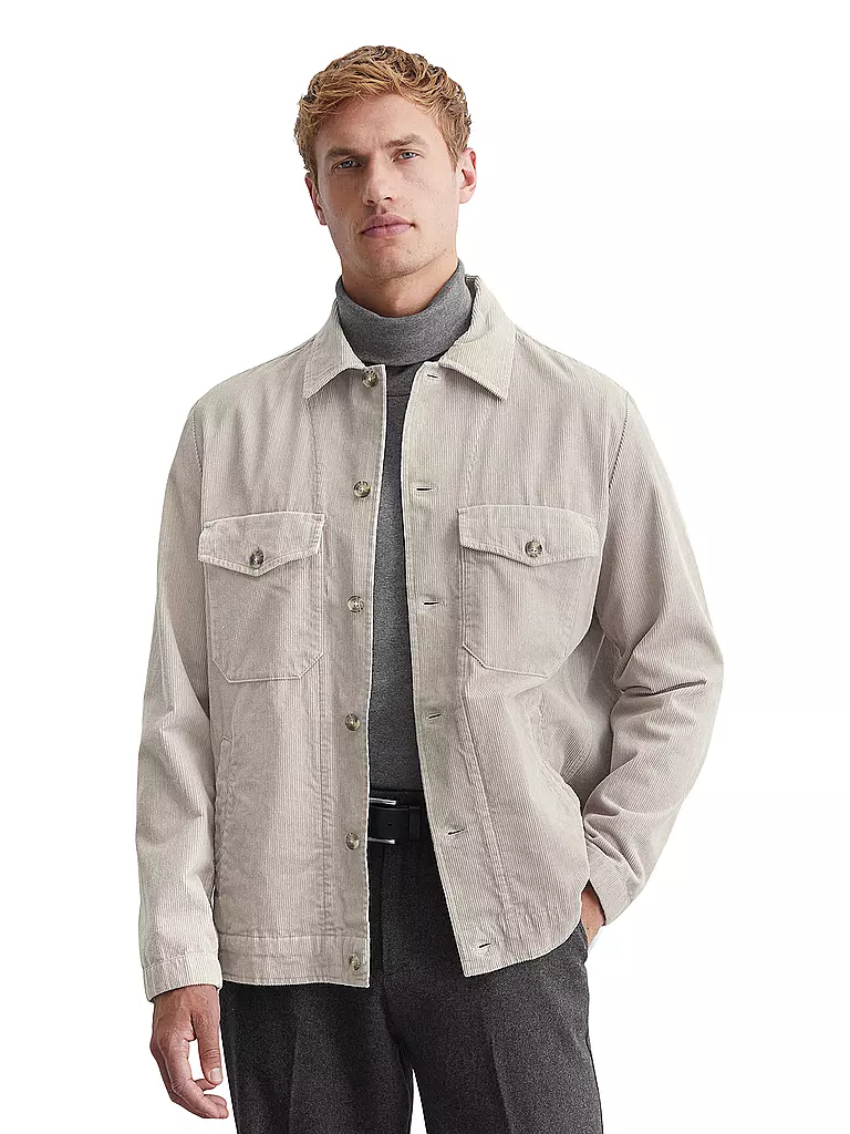 MARC O'POLO Overshirt grau