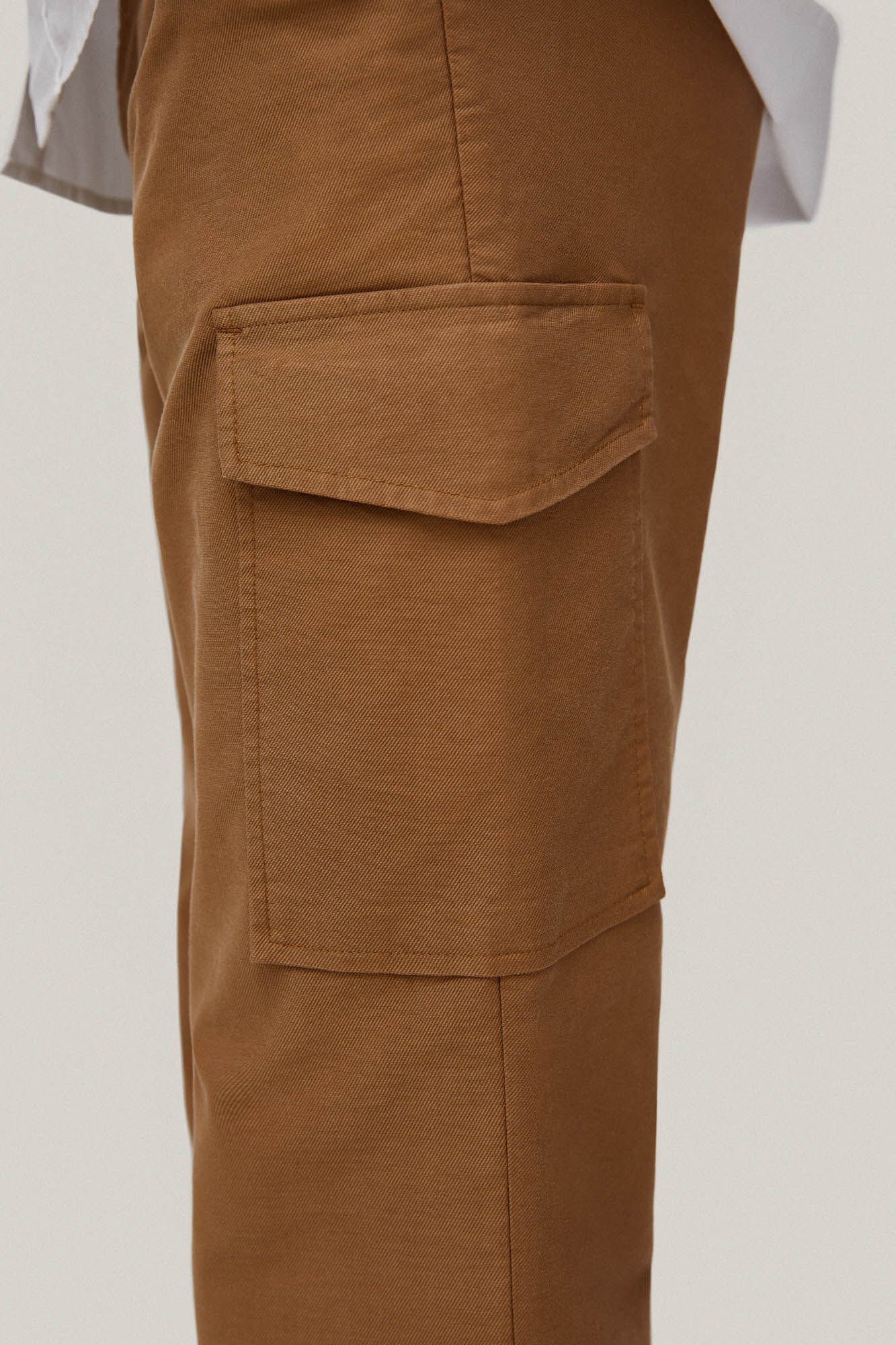 Calça cargo slim fit - Marrom