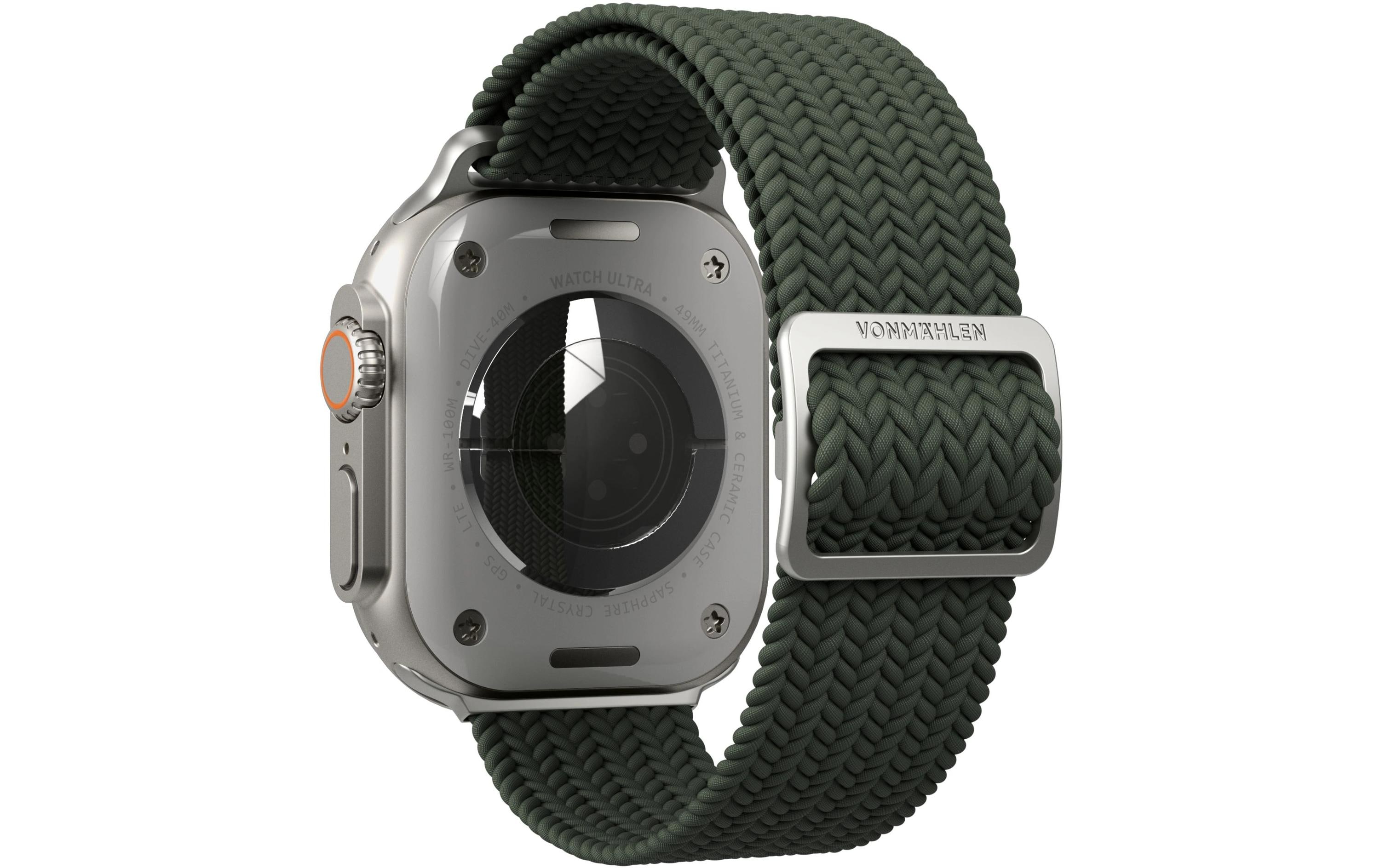 Armband Woven Loop Apple Watch 42/44/45/49 mm OliveArmband für Apple Watch 42/44/45/49 mm