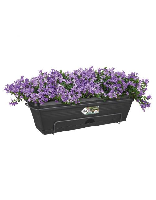 Elho Balkonbakset Green Basic All-In-1 - Plantenbak - 50x17x26 cm Zwart