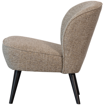 WOOOD fauteuil Sara naturel melange geweven Orari stof