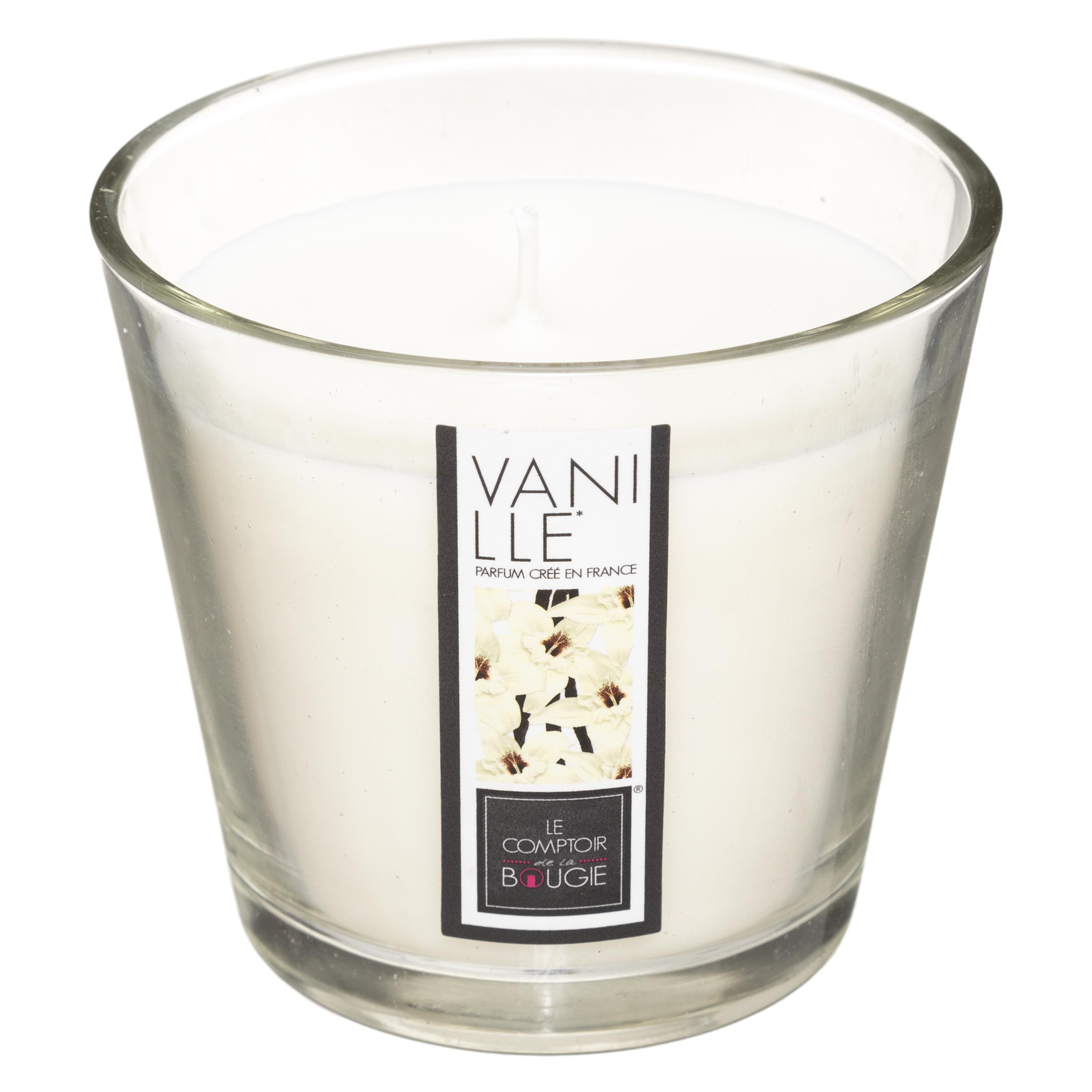 BOUGIE PARFUMEE VERRE VANILLE NINA 190G