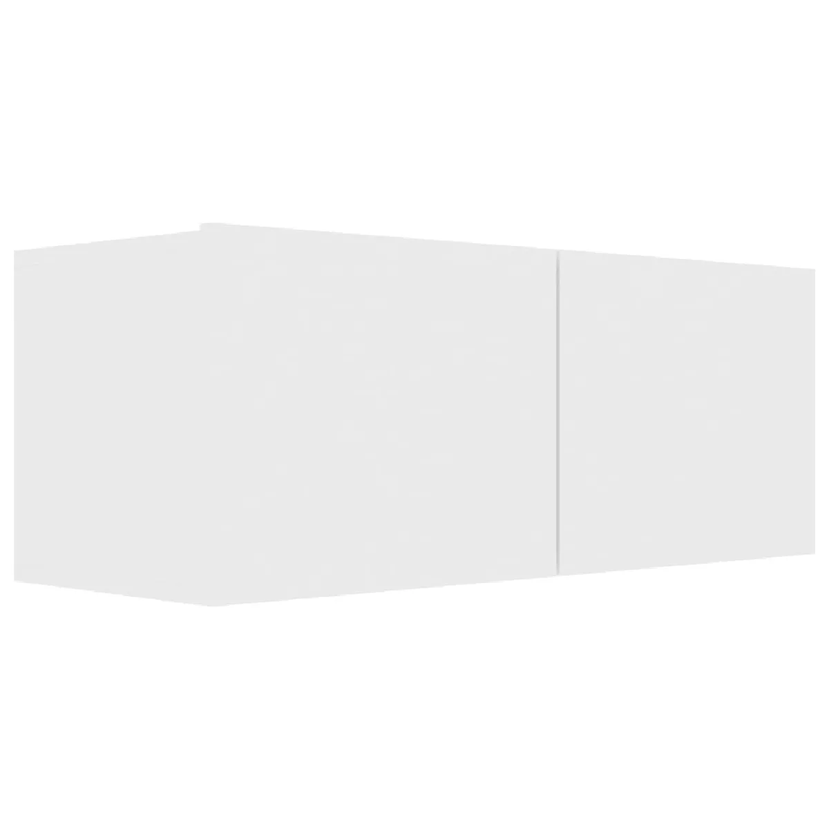 vidaXL Meuble TV Blanc 80x30x30 cm