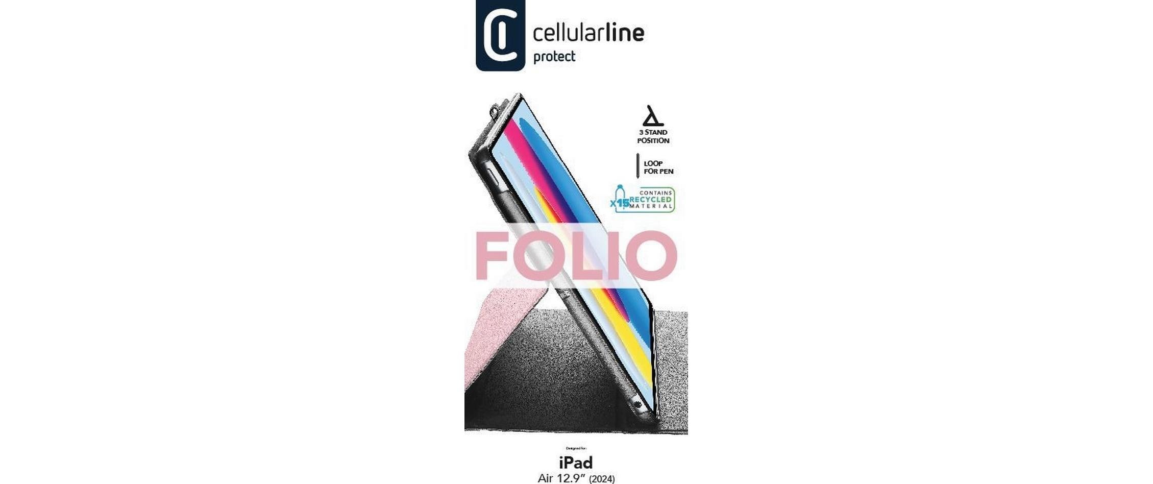 Tablet Book Cover Folio Case PinkTablet-Hülle mit Standfunktion für Apple iPad 13