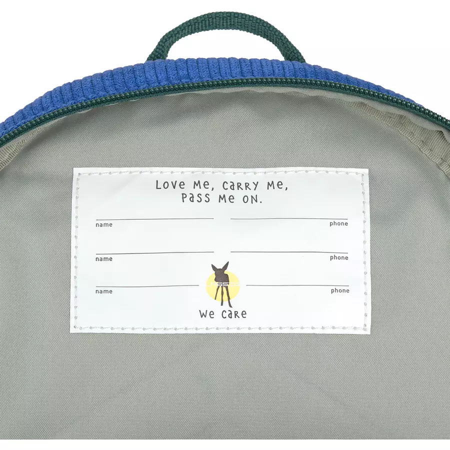 LÄSSIG Kindergartenrucksack Cord Little Gang - Smile, Blau