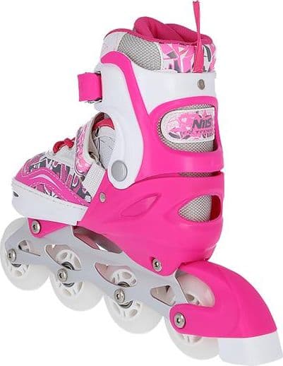 NILS Extreme Rollerblades NF10927A 2in1 mørk rosa, 39-42