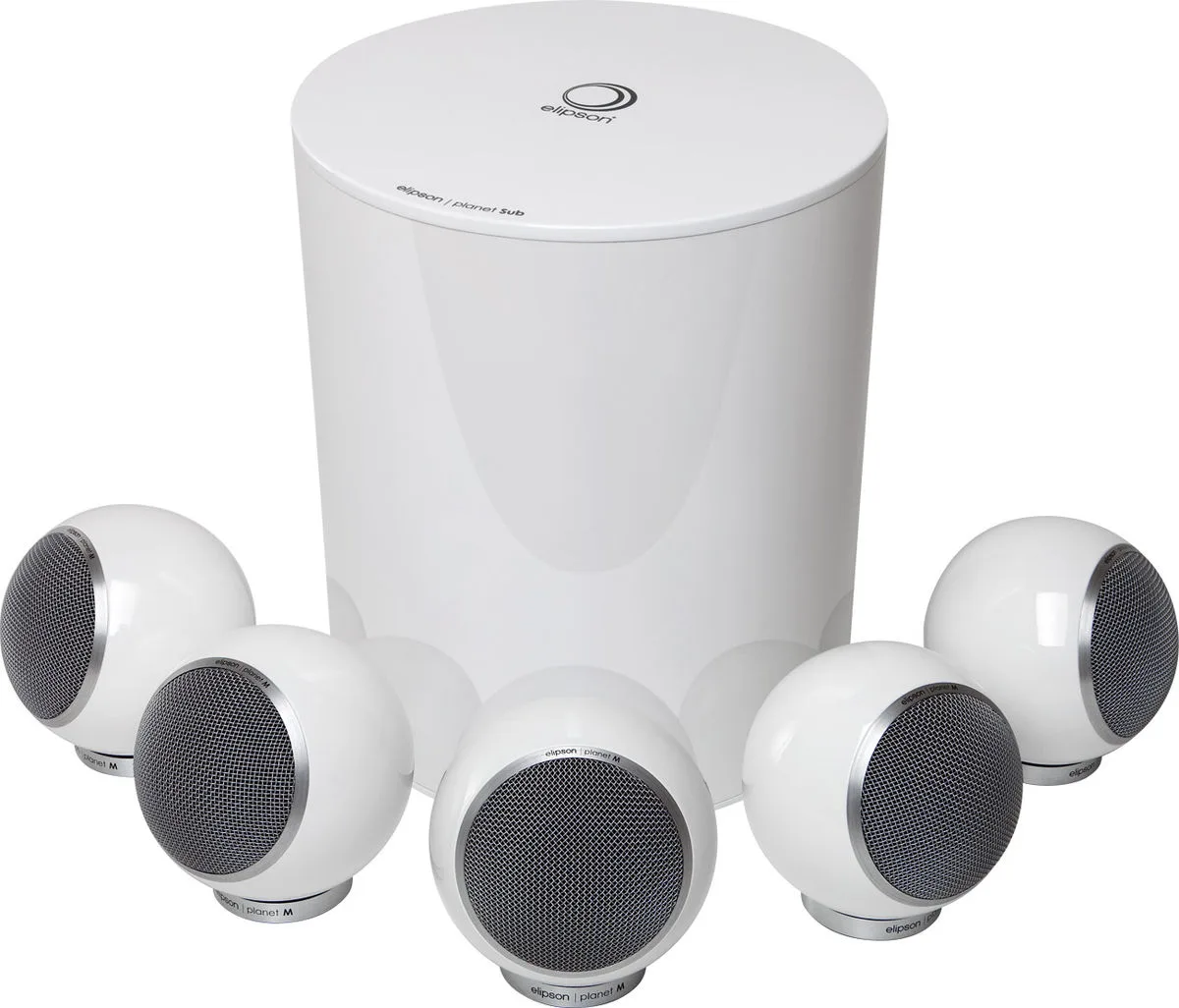 Elipson Planet M 5.1 Blanc laqué Packs enceintes compactes