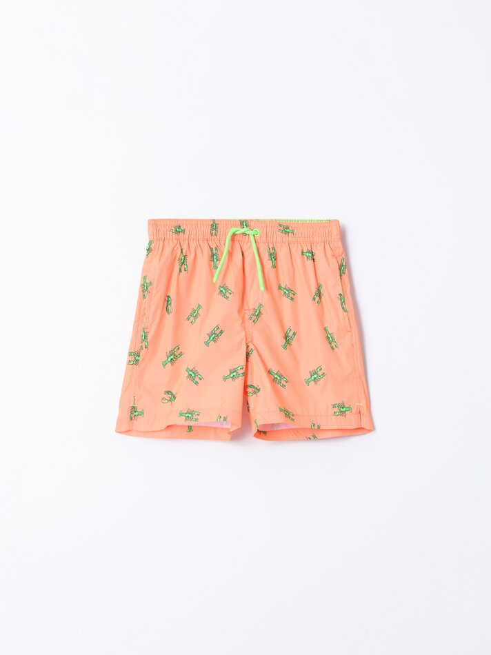 Maiô estampado - Laranja