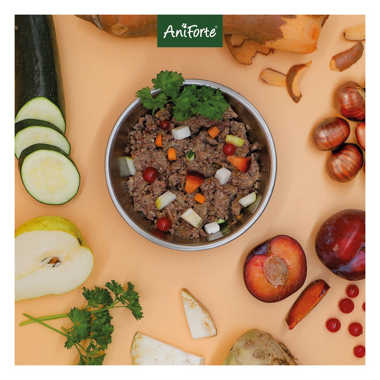 AniForte Nassfutter WildForest Wild mit Zucchini 6x400 g