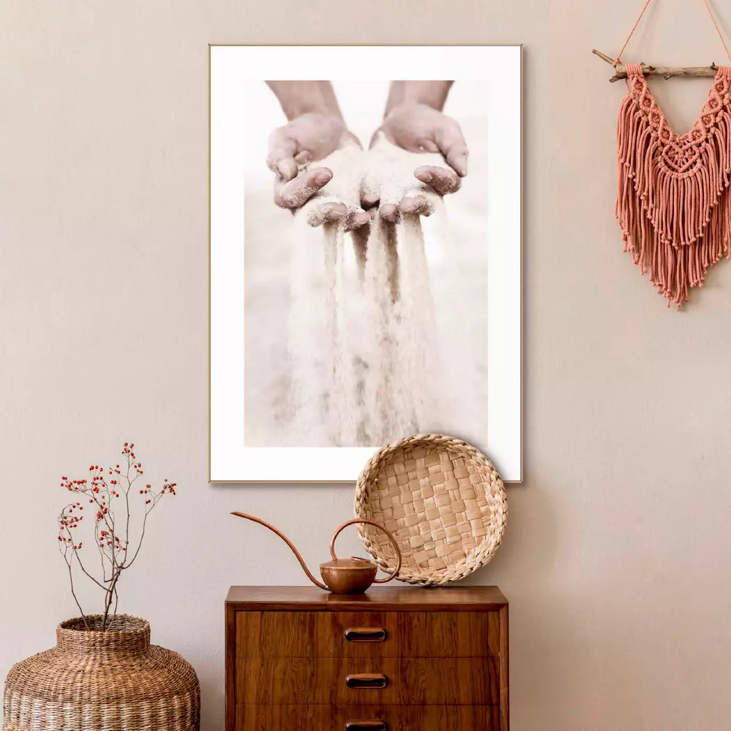 Wandbild 50 x 70 cm Sand