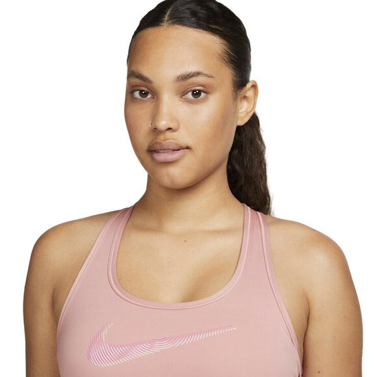 Nike Swoosh Medium Support polstret sports bh Pink