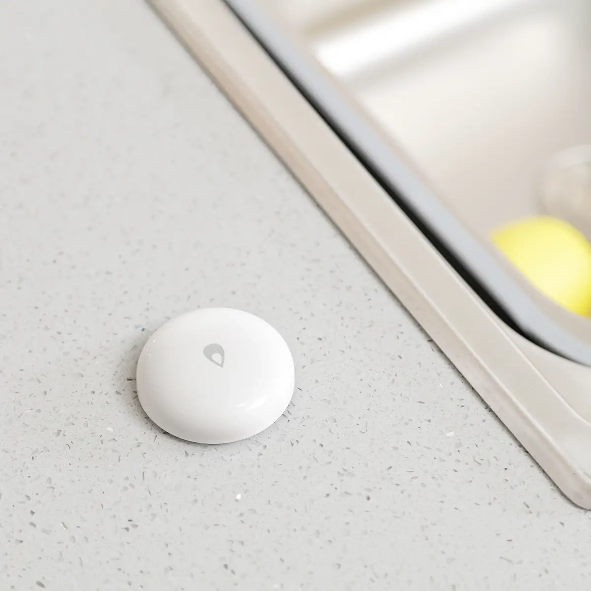 Wasserleckdetektor T1 mit App-Benachrichtigung / LED-Alarm / Lokale Automatisierung / IP67   Smart Home Integration Zigbee (WL-S02D) - Weiss