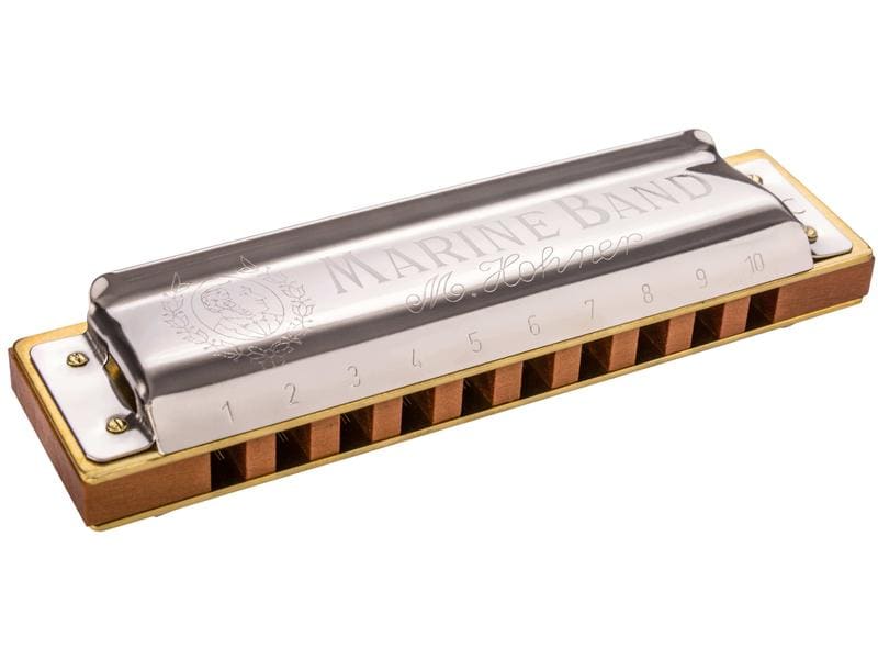 Hohner Mundharmonika Marine Band 1896 – C-Dur Mundharmonika mit traditionellem Look und Spielgefühl