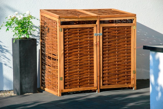dobar Mülltonnenbox 2x240l, BxTxH: 137x83x132 cm