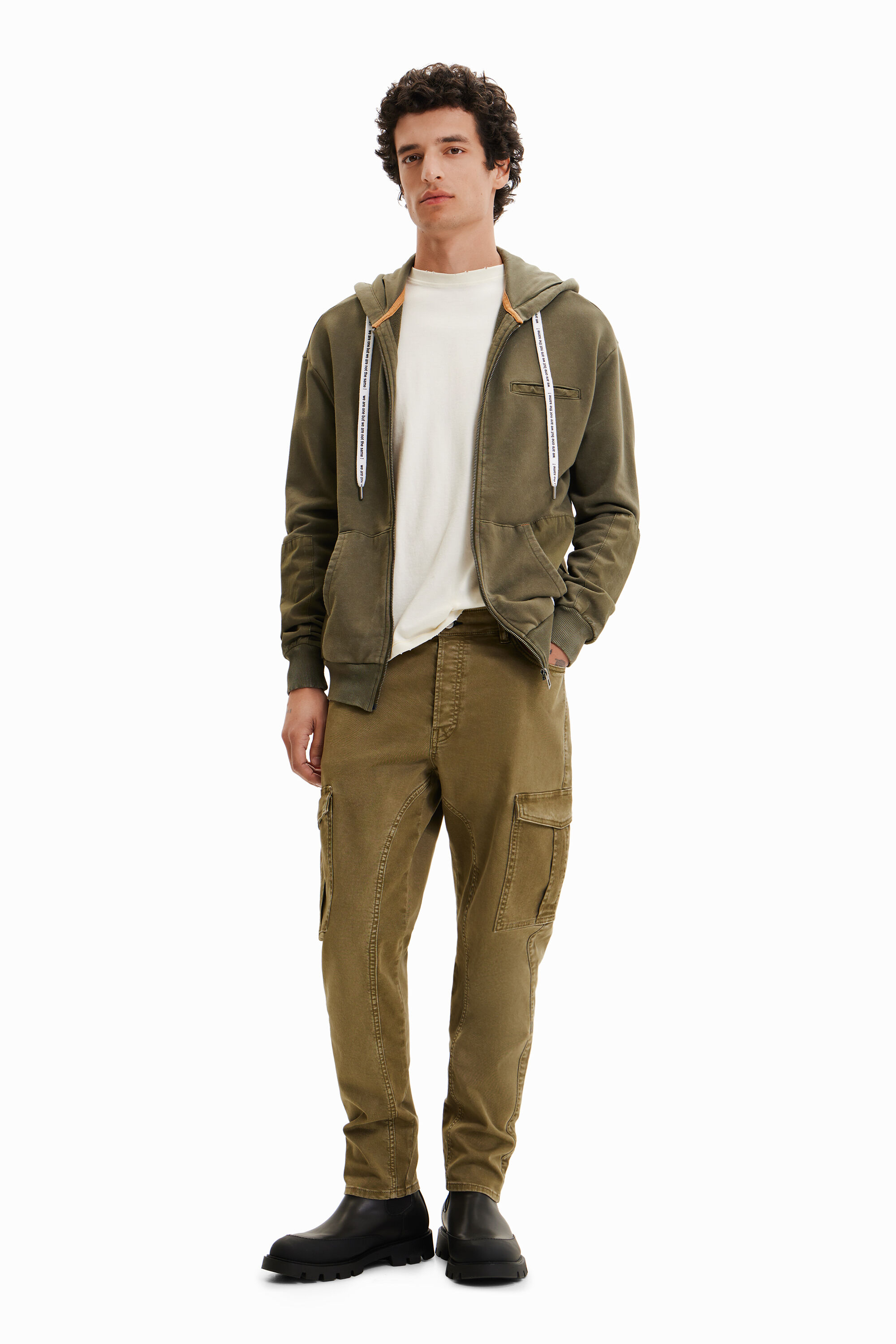 Sweat-shirt capuche fermeture Éclair