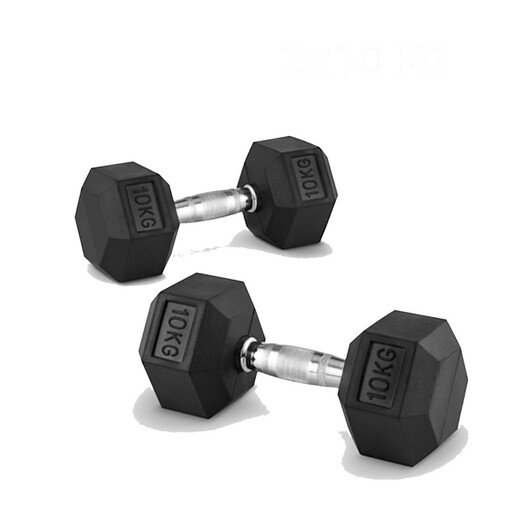 Halteres hexagonais Ozio de 10 kg (par)