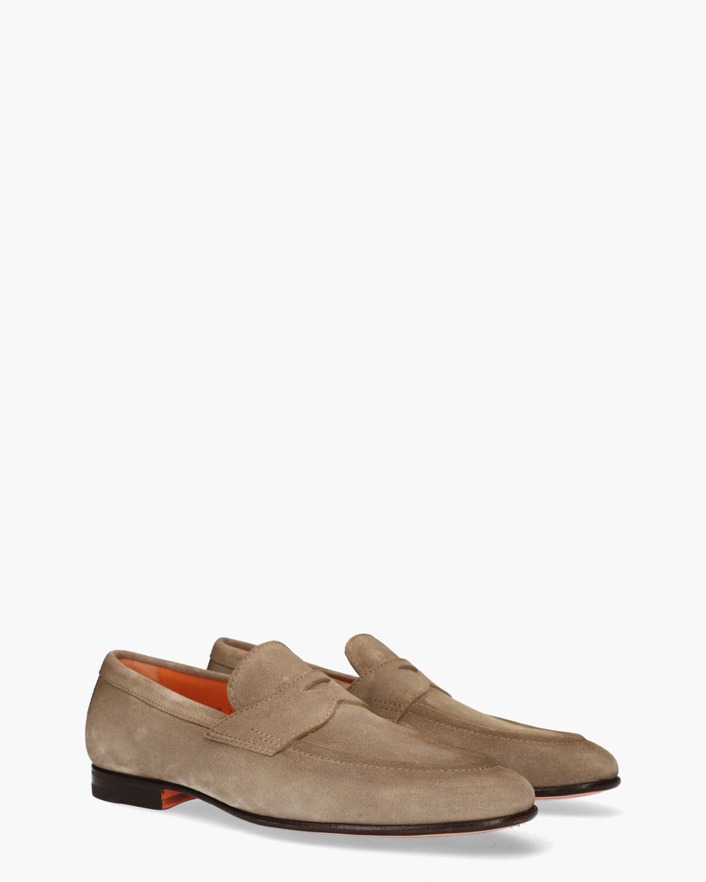 Santoni 18104 Taupe Herenloafers