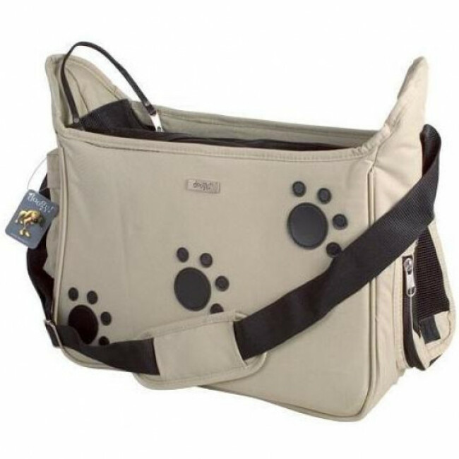 Sac de transport souple Doogy beige pour chat et petit chien