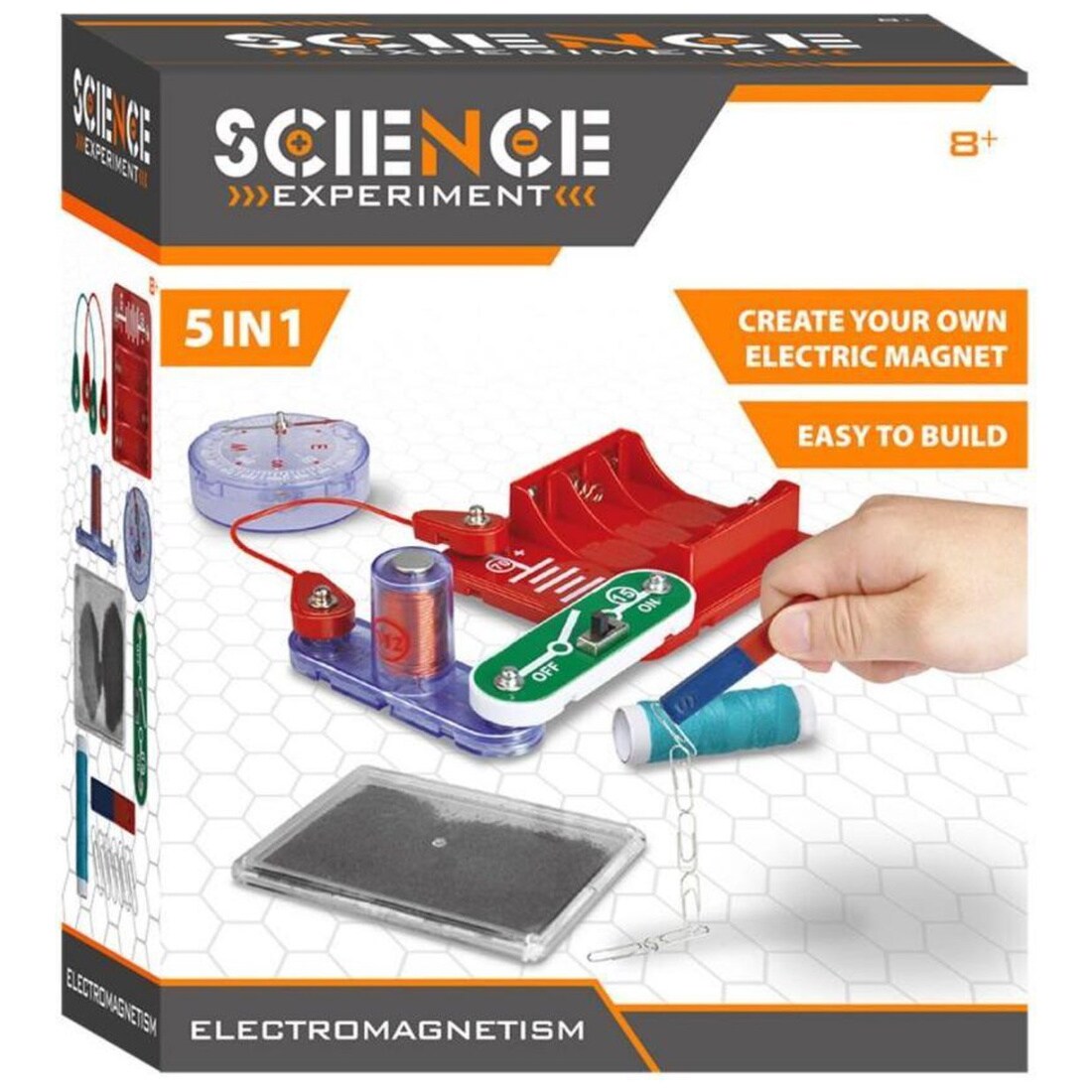 Wissenschaft Elektromagnetismus baue einen Elektromagnet