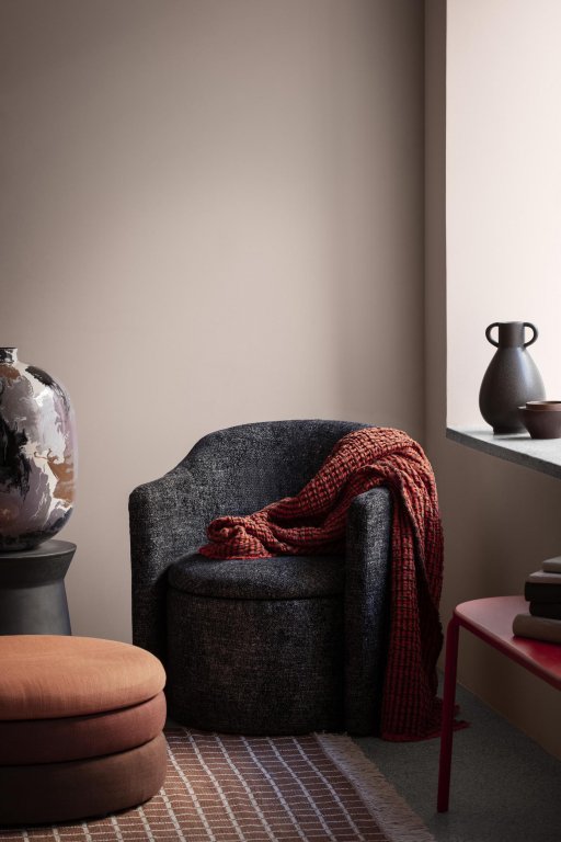 Broste Copenhagen Henny vloerkleed 140x200 aubergine cotton