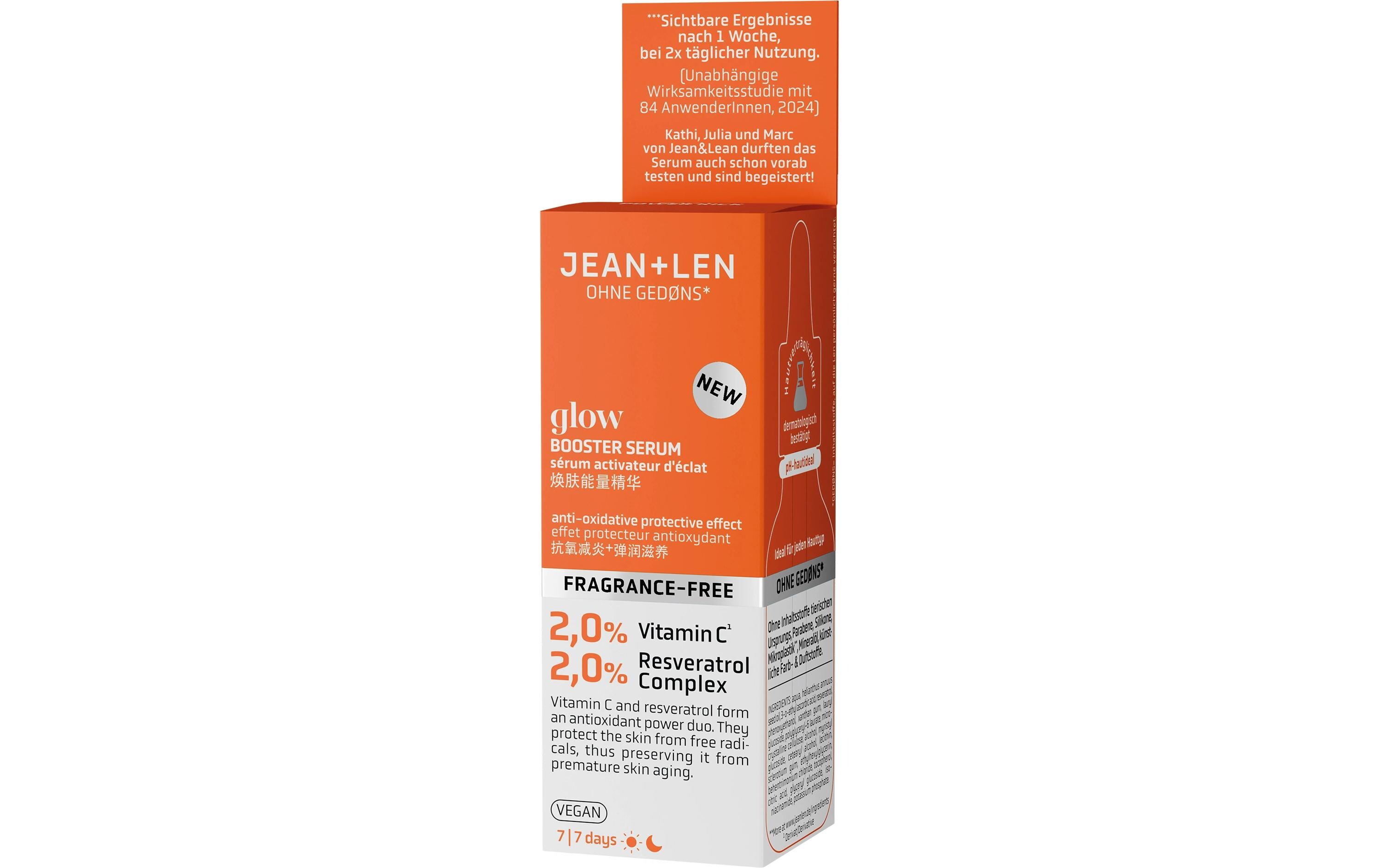 Gesichtsserum Glow Booster 30 mlNatürliches Serum schützt die Haut vor freien Radikalen und bewahrt sie so vor frühzeitiger Hautalterung